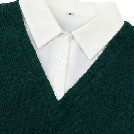 Sophisticated Dual-Layered Blouse for the Contemporary Woman