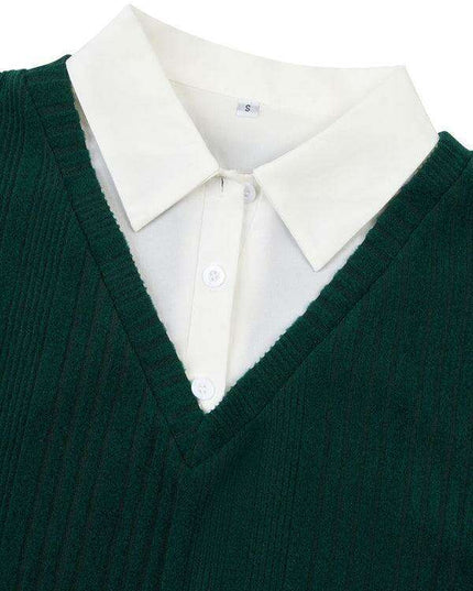 Sophisticated Dual-Layered Blouse for the Contemporary Woman