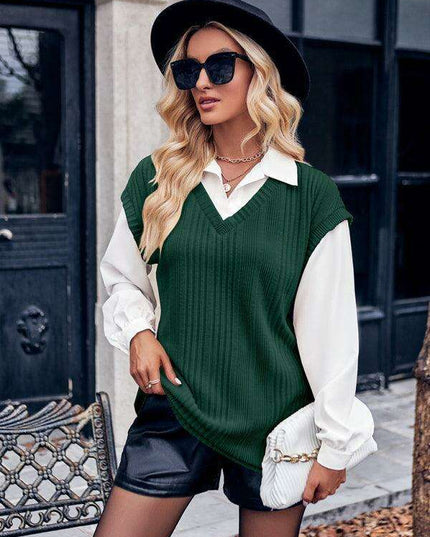 Sophisticated Dual-Layered Blouse for the Contemporary Woman