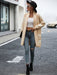 Chic Plaid Knit Cardigan - Stylish Winter Jacket for Ladies