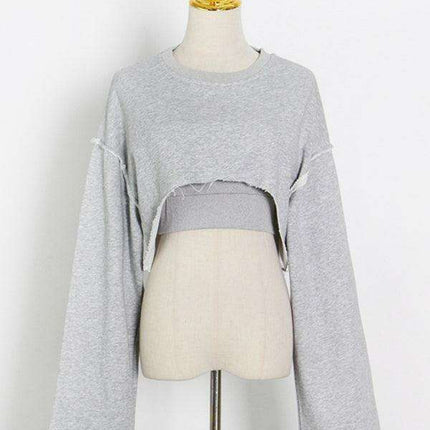 Chic Knit Sweater and Suspender Pants Set for Effortless Style