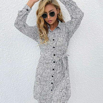 Chic Floral Print Long Sleeve Dress for Fashion-Forward Women