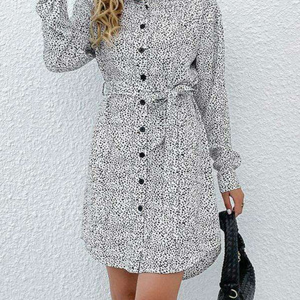 Chic Floral Print Long Sleeve Dress for Fashion-Forward Women