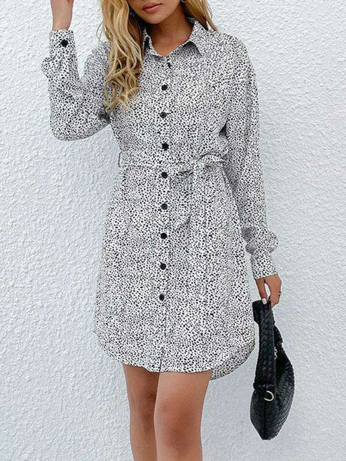 Chic Floral Print Long Sleeve Dress for Fashion-Forward Women