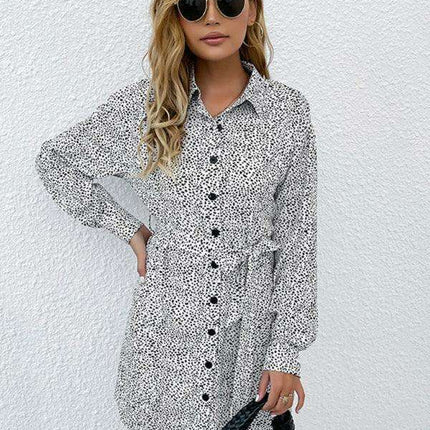 Chic Floral Print Long Sleeve Dress for Fashion-Forward Women