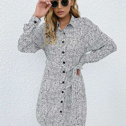 Chic Floral Print Long Sleeve Dress for Fashion-Forward Women