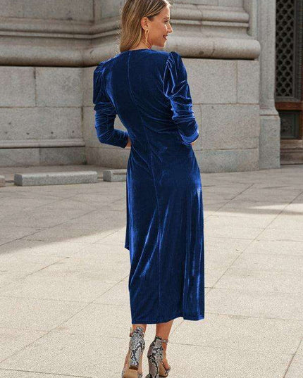 Gilded Velvet French Elegance Evening Gown