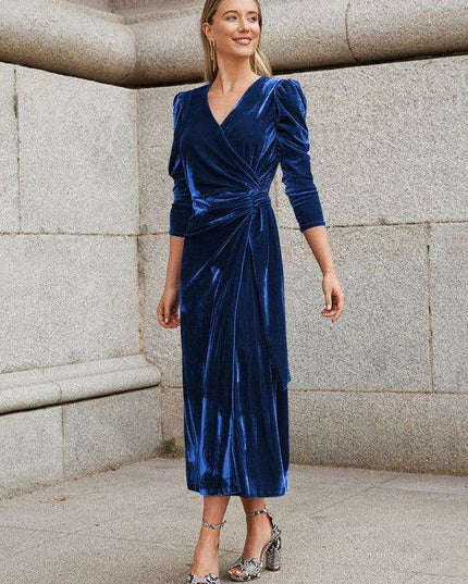 Gilded Velvet French Elegance Evening Gown