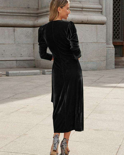 Gilded Velvet French Elegance Evening Gown