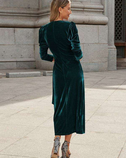 Gilded Velvet French Elegance Evening Gown