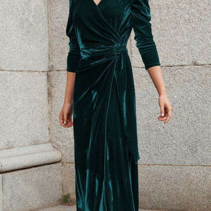 Gilded Velvet French Elegance Evening Gown