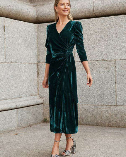 Gilded Velvet French Elegance Evening Gown