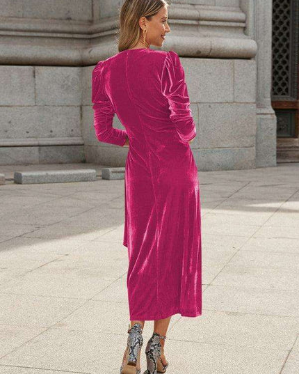 Gilded Velvet French Elegance Evening Gown