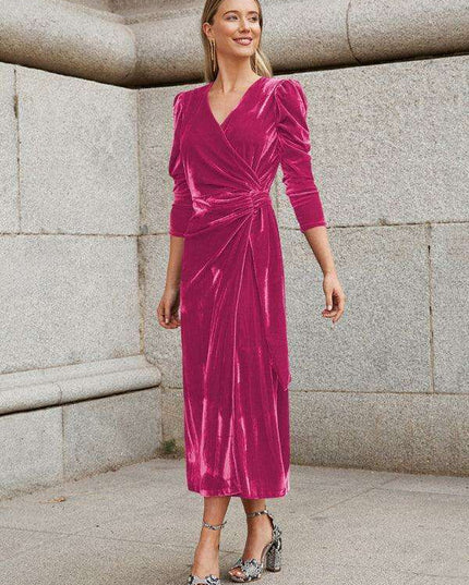 Gilded Velvet French Elegance Evening Gown