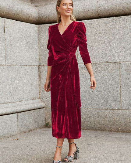 Gilded Velvet French Elegance Evening Gown