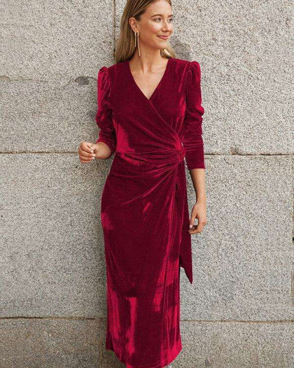 Gilded Velvet French Elegance Evening Gown