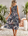 New women's printed A-line skirt sundress