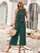 Elegant Two-Piece Sleeveless Top and Cropped Pants Set for Women