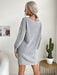 Heather Grey Knit Sweater Dress - Versatile Women's Fashion Piece