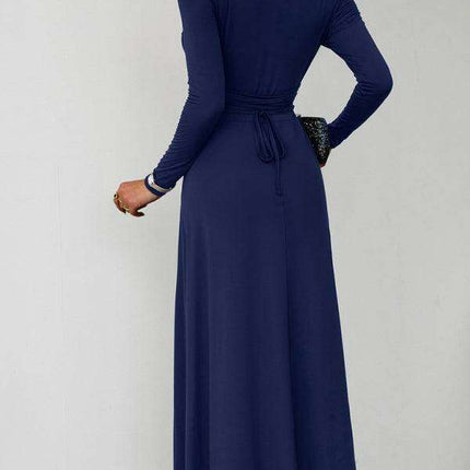 Chic Long Sleeve Fit and Flare Dress for Women