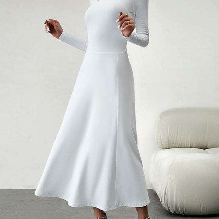 Chic Long Sleeve Fit and Flare Dress for Women