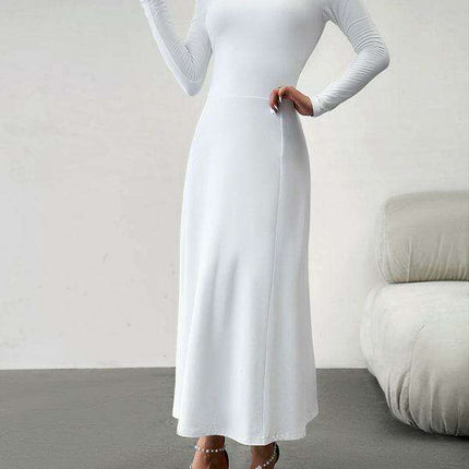 Chic Long Sleeve Fit and Flare Dress for Women