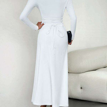 Chic Long Sleeve Fit and Flare Dress for Women