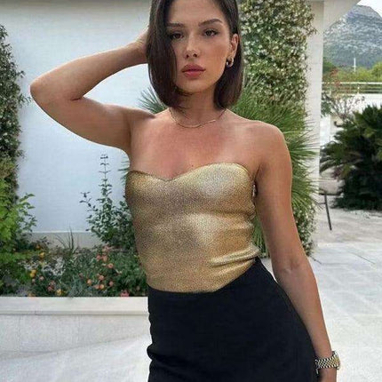 Elegant Off-Shoulder Knit Blouse - Women's Fashion Essential