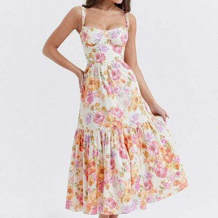 Chic Bohemian Floral Swing Dress for Women