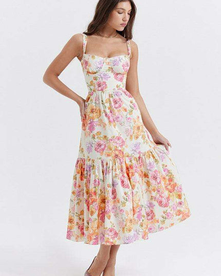 Chic Bohemian Floral Swing Dress for Women