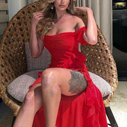 Elegant Ribbon-Embellished Sling Dress