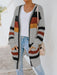 Vibrant Multi-Color Knit Cardigan - Women's Stylish Autumn-Winter Fashion Essential