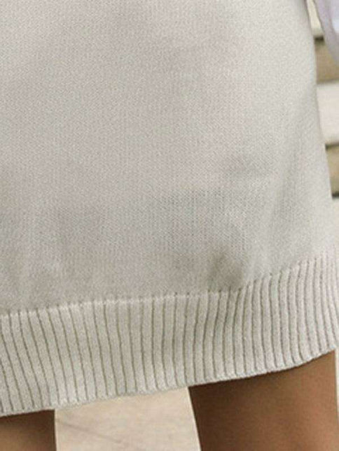 Elegant Knit V-Neck Dress for Effortless Autumn Fashion