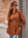 Stylish Women's Belted Shirt Jacket with a Chic Twist