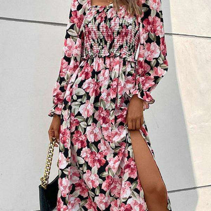 Chic Floral Backless Dress - Year-Round Fashion Statement