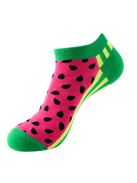 New Thin Crew Socks with Interesting Patterns