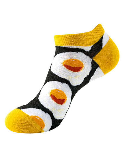 New Thin Crew Socks with Interesting Patterns