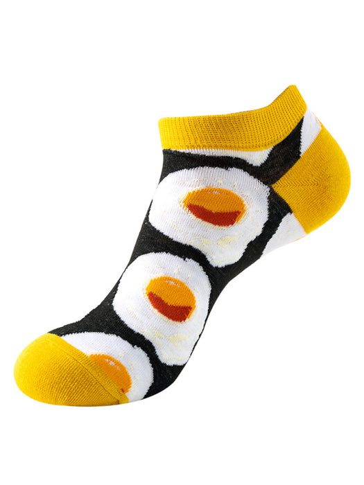 New Thin Crew Socks with Interesting Patterns