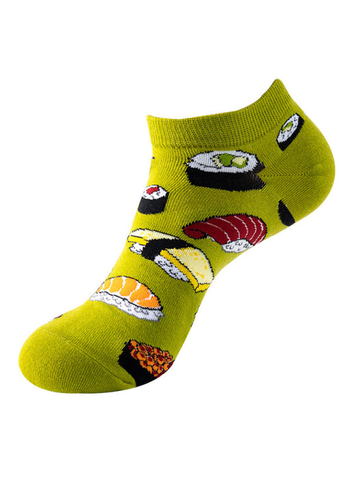 New Thin Crew Socks with Interesting Patterns
