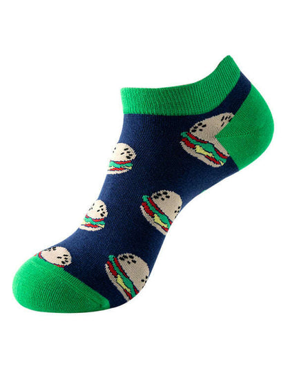 New Thin Crew Socks with Interesting Patterns