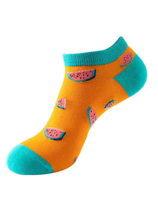 New Thin Crew Socks with Interesting Patterns