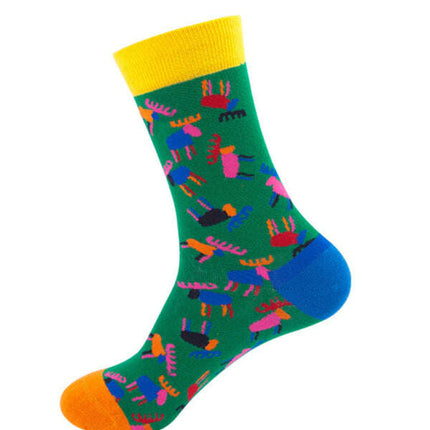 Leisure Patterned Cotton Women's Socks