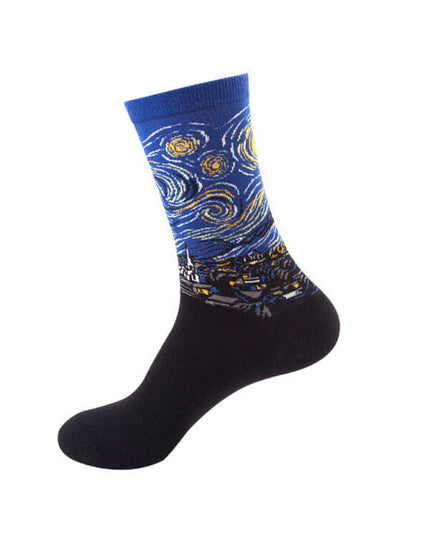 New trendy and interesting pattern mid-calf socks