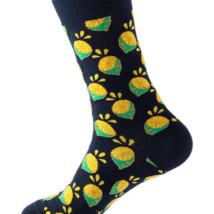 New trendy and fun fruit pattern mid-calf socks