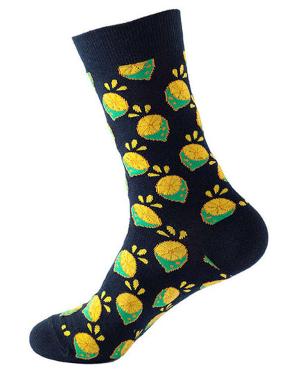 New trendy and fun fruit pattern mid-calf socks