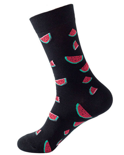 New trendy and fun fruit pattern mid-calf socks