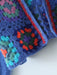 Women's loose color block crochet cardigan