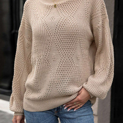 Cozy Cable Knit Women's Sweater - Your Winter Essential for Style and Comfort