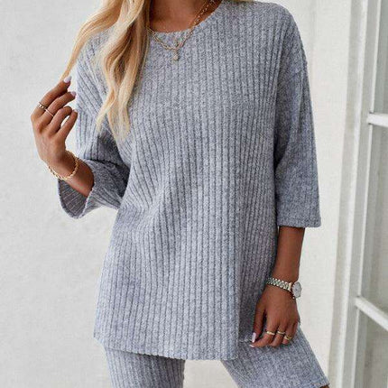 Vibrant Mid-Sleeve Suit for Effortless Sophistication