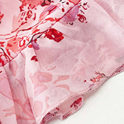 Women's elegant printed strappy dress